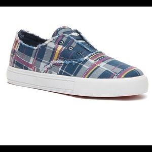 Rocket Dog Patchwork Blue & Pink Afina Slip-on sneaker